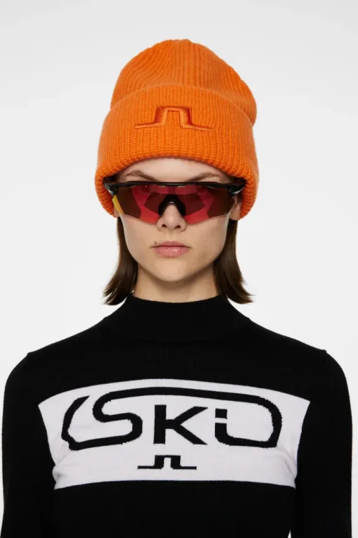 Accessories|Ski<J.Lindeberg Abby Beanie PersimmonOrange
