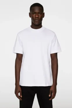 T-shirts|Tops<J.Lindeberg Ace Mock Neck T-Shirt White