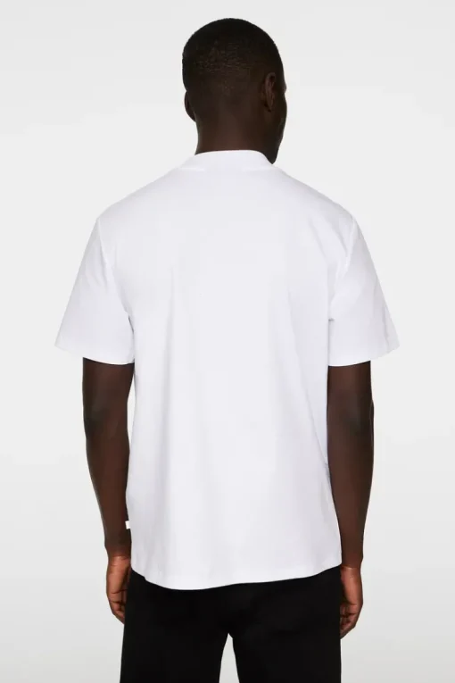T-shirts|Tops<J.Lindeberg Ace Mock Neck T-Shirt White