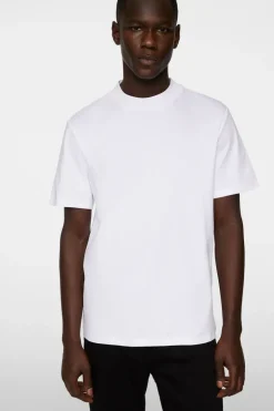 T-shirts|Tops<J.Lindeberg Ace Mock Neck T-Shirt White