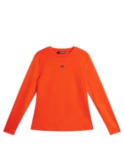 Base & Mid Layers|Outdoor<J.Lindeberg Ada LS T-shirt TangerineTango
