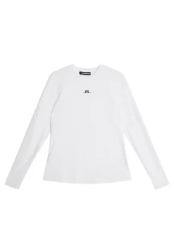 Base & Mid Layers|Outdoor<J.Lindeberg Ada LS T-shirt White