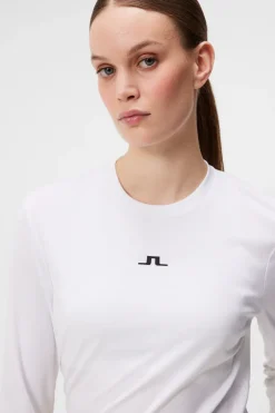 Base & Mid Layers|Outdoor<J.Lindeberg Ada LS T-shirt White