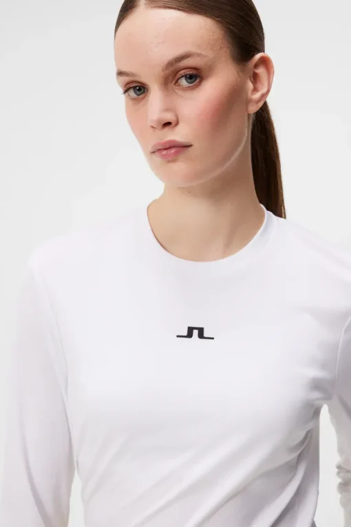 Base & Mid Layers|Outdoor<J.Lindeberg Ada LS T-shirt White