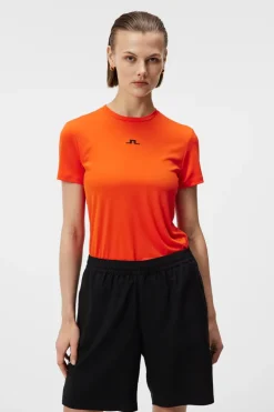 Base & Mid Layers|Outdoor<J.Lindeberg Ada T-shirt TangerineTango