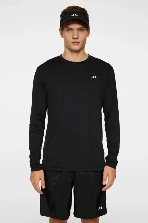 T-shirts|Tennis<J.Lindeberg Ade T-shirt LS Black