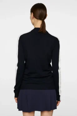 Golf|Knitwear<J.Lindeberg Adia Knitted Sweater JLNavy