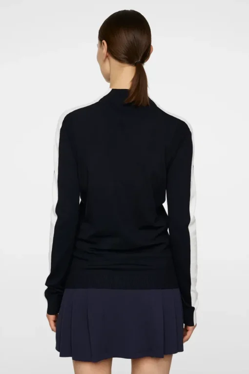 Golf|Knitwear<J.Lindeberg Adia Knitted Sweater JLNavy