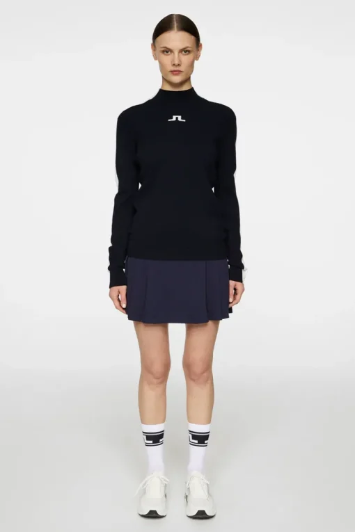 Golf|Knitwear<J.Lindeberg Adia Knitted Sweater JLNavy