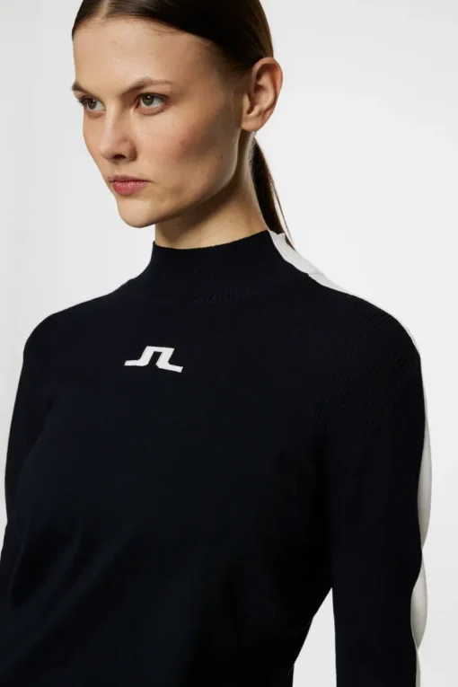 Golf|Knitwear<J.Lindeberg Adia Knitted Sweater JLNavy