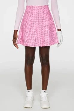 Golf|Skirts<J.Lindeberg Adina Print Skirt TourGeoPinkS