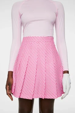 Golf|Skirts<J.Lindeberg Adina Print Skirt TourGeoPinkS