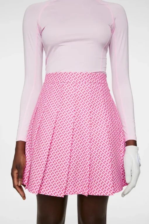 Golf|Skirts<J.Lindeberg Adina Print Skirt TourGeoPinkS