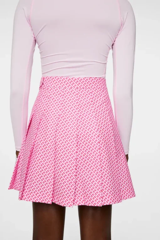 Golf|Skirts<J.Lindeberg Adina Print Skirt TourGeoPinkS