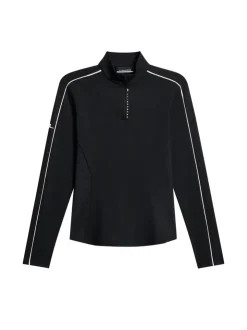 Golf|Base & Mid Layers<J.Lindeberg Adiola Quarter Zip Mid Layer Black