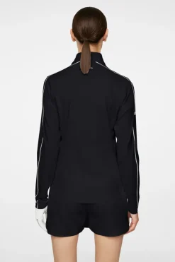 Golf|Base & Mid Layers<J.Lindeberg Adiola Quarter Zip Mid Layer Black