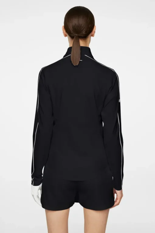 Golf|Base & Mid Layers<J.Lindeberg Adiola Quarter Zip Mid Layer Black