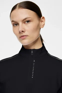 Golf|Base & Mid Layers<J.Lindeberg Adiola Quarter Zip Mid Layer Black
