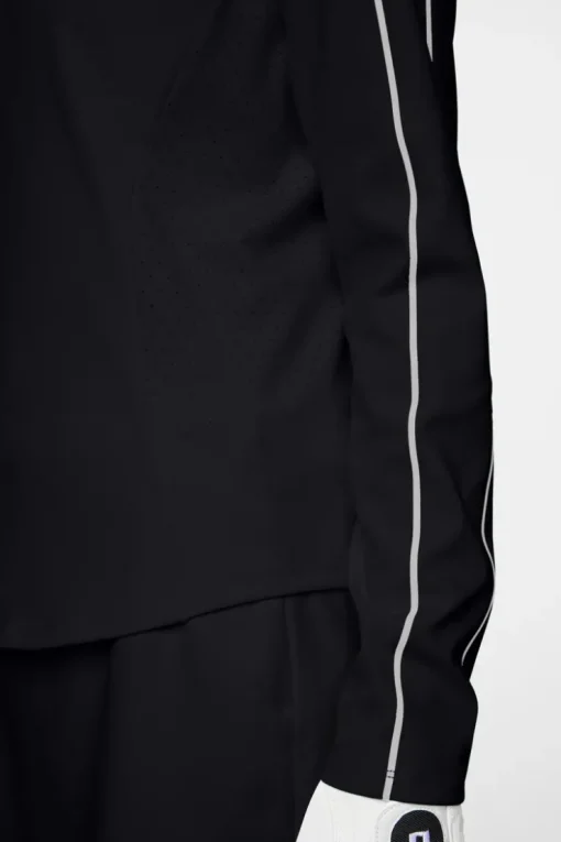 Golf|Base & Mid Layers<J.Lindeberg Adiola Quarter Zip Mid Layer Black