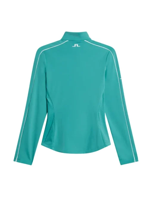 Golf|Base & Mid Layers<J.Lindeberg Adiola Quarter Zip Mid Layer Teal