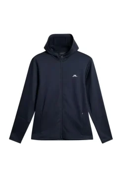 Golf|Base & Mid Layers<J.Lindeberg Aerial Full Zip Hood JLNavy