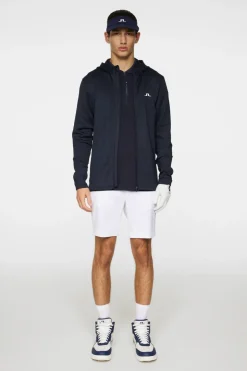 Golf|Base & Mid Layers<J.Lindeberg Aerial Full Zip Hood JLNavy