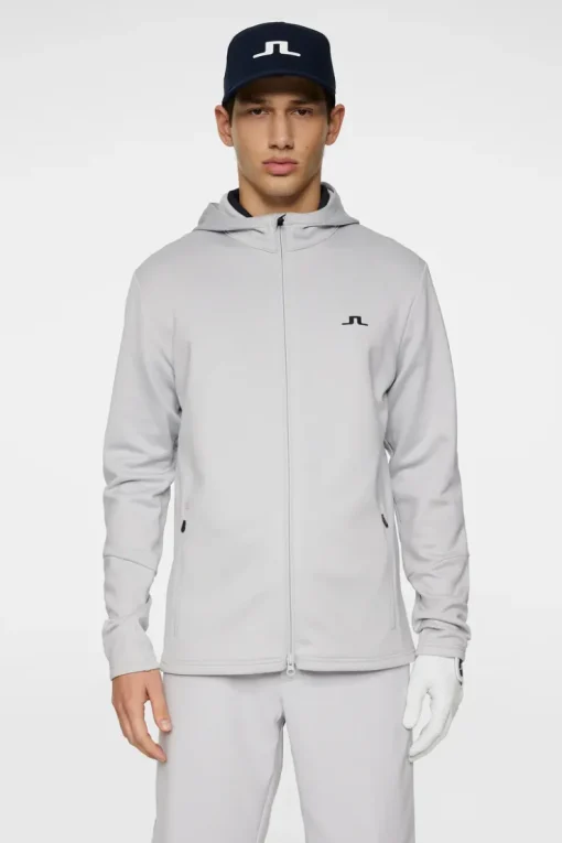 Golf|Base & Mid Layers<J.Lindeberg Aerial Full Zip Hood HighRise