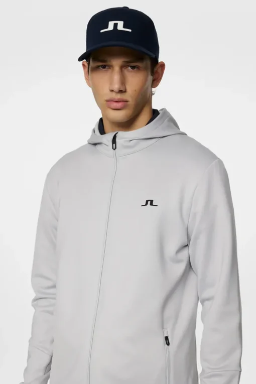 Golf|Base & Mid Layers<J.Lindeberg Aerial Full Zip Hood HighRise