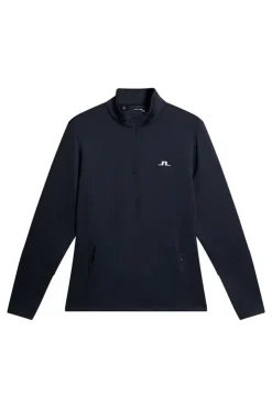 Golf|Base & Mid Layers<J.Lindeberg Aerial Quarter Zip Mid Layer JLNavy