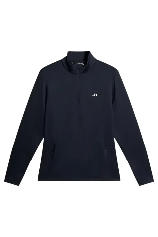 Golf|Base & Mid Layers<J.Lindeberg Aerial Quarter Zip Mid Layer JLNavy
