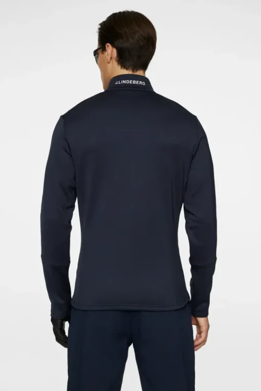 Golf|Base & Mid Layers<J.Lindeberg Aerial Quarter Zip Mid Layer JLNavy