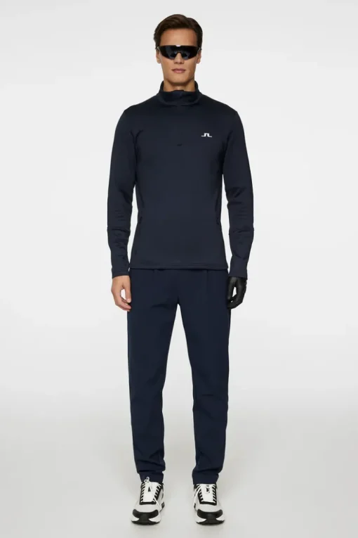 Golf|Base & Mid Layers<J.Lindeberg Aerial Quarter Zip Mid Layer JLNavy