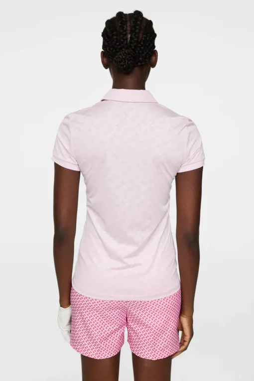 Golf|Tops<J.Lindeberg Alaya Jacquard Polo Nosegay