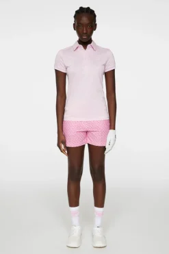 Golf|Tops<J.Lindeberg Alaya Jacquard Polo Nosegay