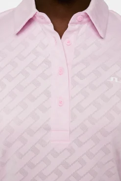 Golf|Tops<J.Lindeberg Alaya Jacquard Polo Nosegay