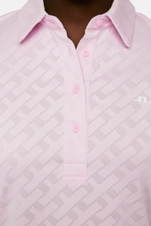 Golf|Tops<J.Lindeberg Alaya Jacquard Polo Nosegay