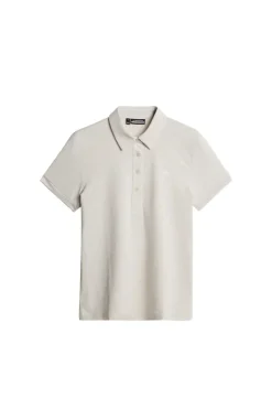 Golf|Tops<J.Lindeberg Alaya Jacquard Polo Moonbeam