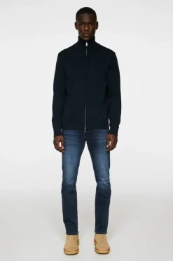 Knitwear|Tops<J.Lindeberg Alexis Full Zip Cardigan JLNavy