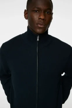 Knitwear|Tops<J.Lindeberg Alexis Full Zip Cardigan JLNavy