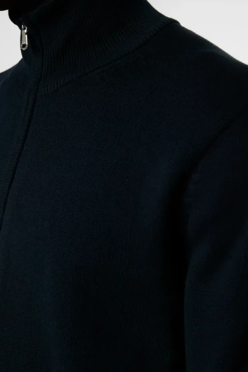 Knitwear|Tops<J.Lindeberg Alexis Full Zip Cardigan JLNavy
