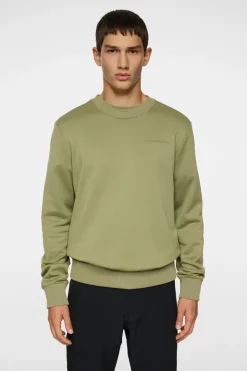 Sweaters|Active<J.Lindeberg Alpha Crew Neck OilGreen