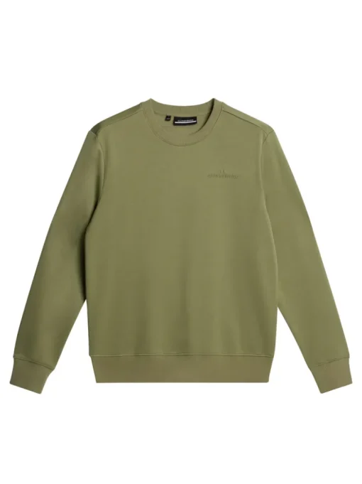 Sweaters|Active<J.Lindeberg Alpha Crew Neck OilGreen