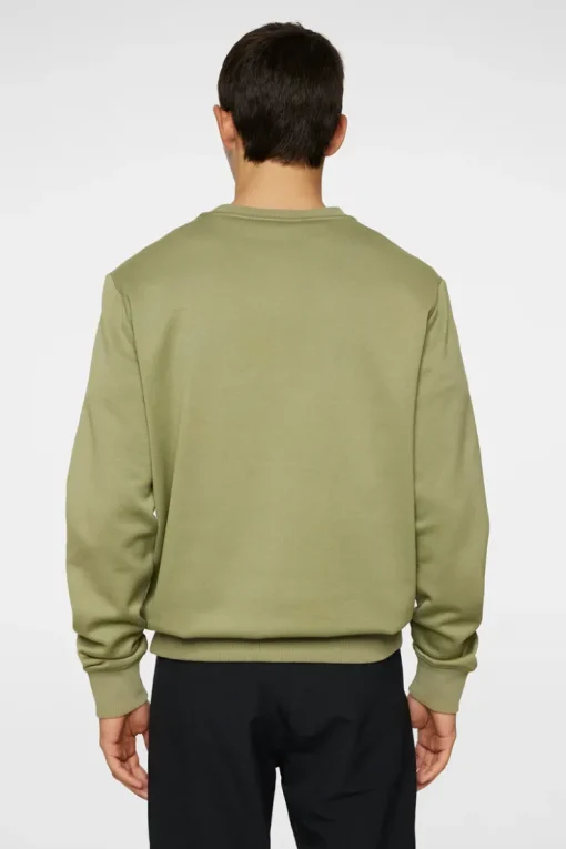 Sweaters|Active<J.Lindeberg Alpha Crew Neck OilGreen