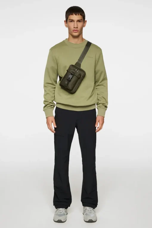 Sweaters|Active<J.Lindeberg Alpha Crew Neck OilGreen