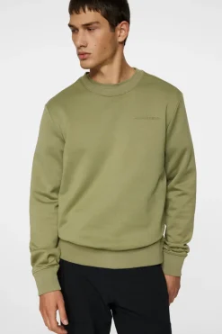 Sweaters|Active<J.Lindeberg Alpha Crew Neck OilGreen