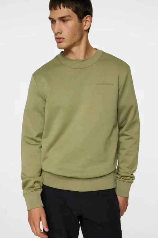 Sweaters|Active<J.Lindeberg Alpha Crew Neck OilGreen