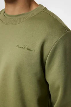 Sweaters|Active<J.Lindeberg Alpha Crew Neck OilGreen