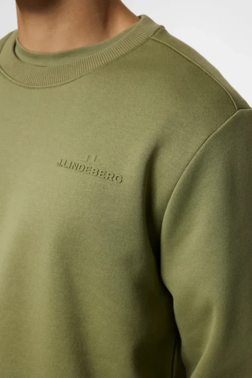 Sweaters|Active<J.Lindeberg Alpha Crew Neck OilGreen