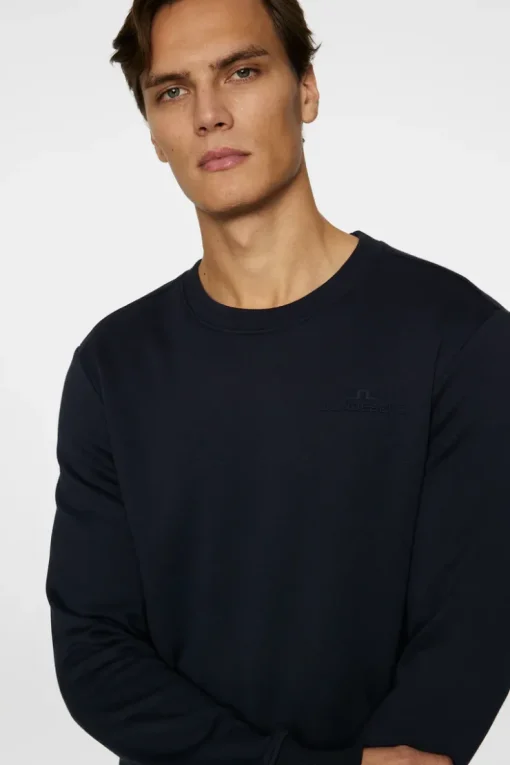 Sweaters|Active<J.Lindeberg Alpha Crew Neck JLNavy