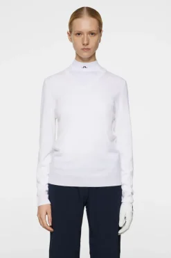 Golf|Knitwear<J.Lindeberg Amaya Knitted Sweater White